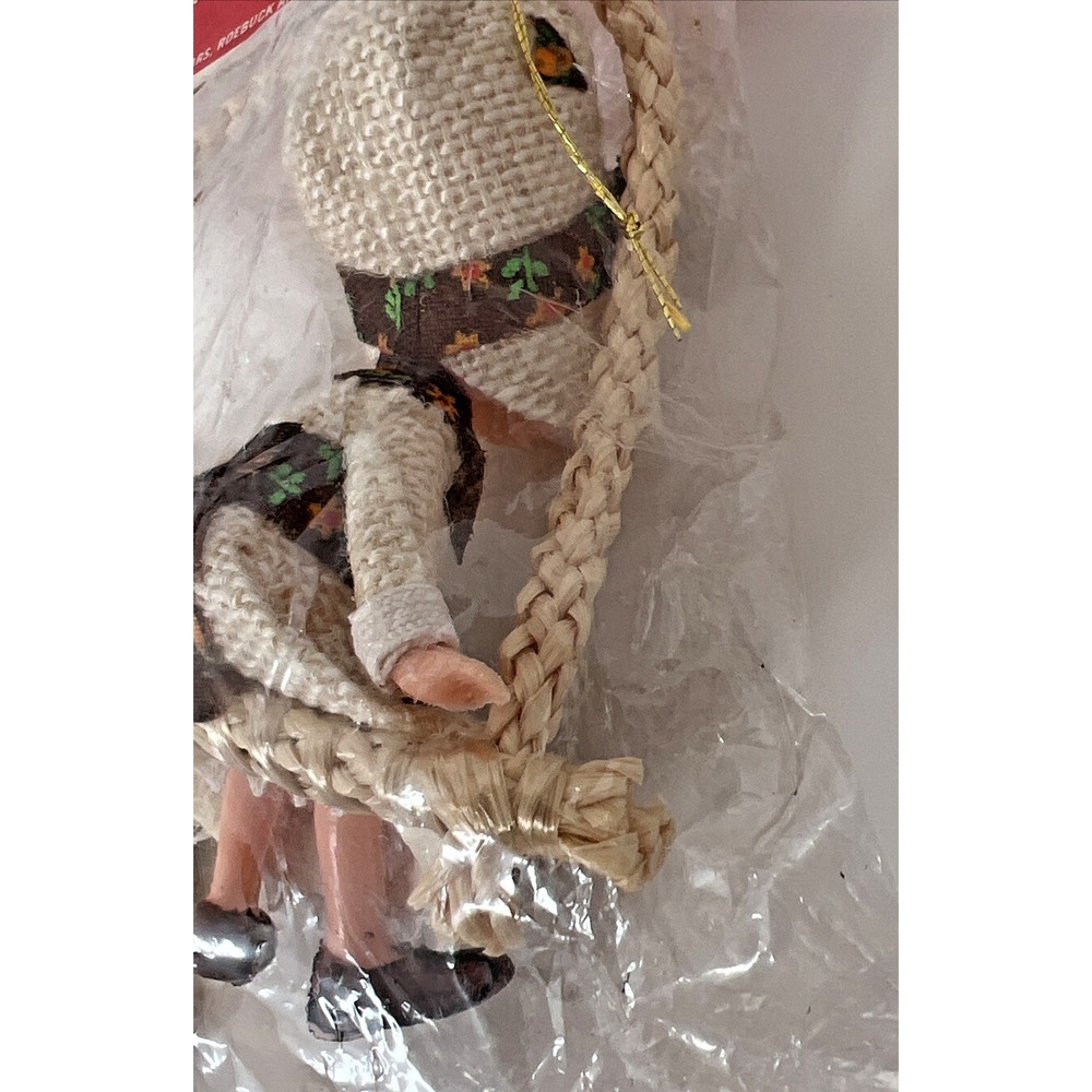 Vintage Sears Fabric Folk Girl‎ Ornament Prairie / Holly Hobbie Style 93551 - Picture 10 of 10